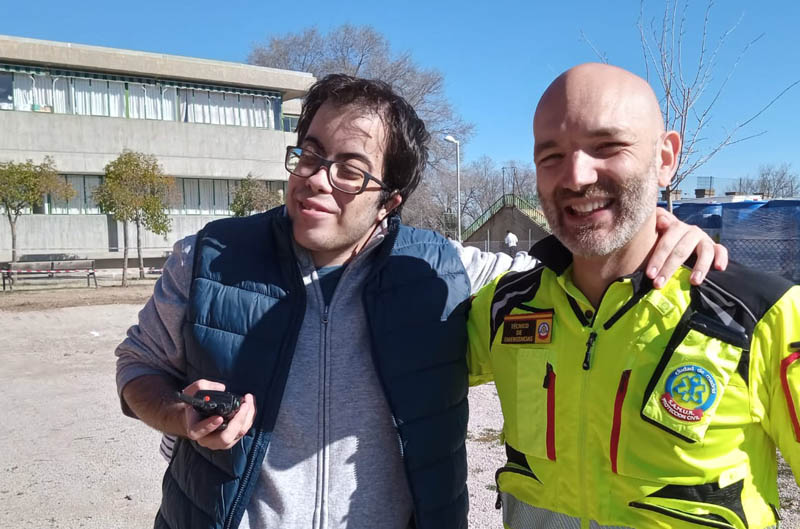 Actividad con SAMUR en el Centro de Da de la Fundacin Gil Gayarre