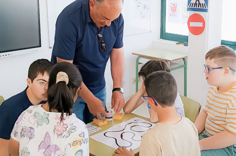 Kit de aula 12 TrueTrue en las aulas del Colegio de Educacin Especial de la Fundacin Gil Gayarre